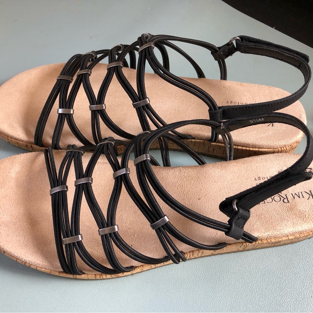 Kim Roger’s 9.5 size black sandals